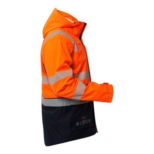 Picture of FLAME BUSTER FR HI VIS WET WEATHER 3 IN 1 SEGMENTED REFLECTIVE JACKET